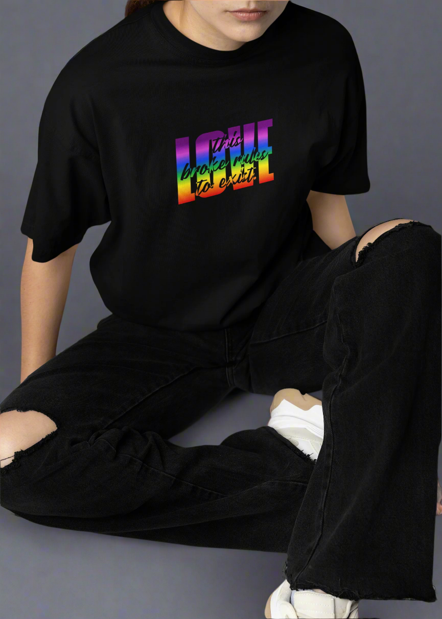 This Love Broke Rules - Oversized Unisex t-shirt