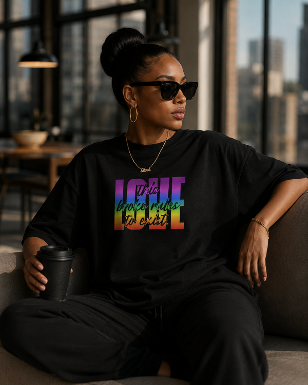This Love Broke Rules - Oversized Unisex t-shirt