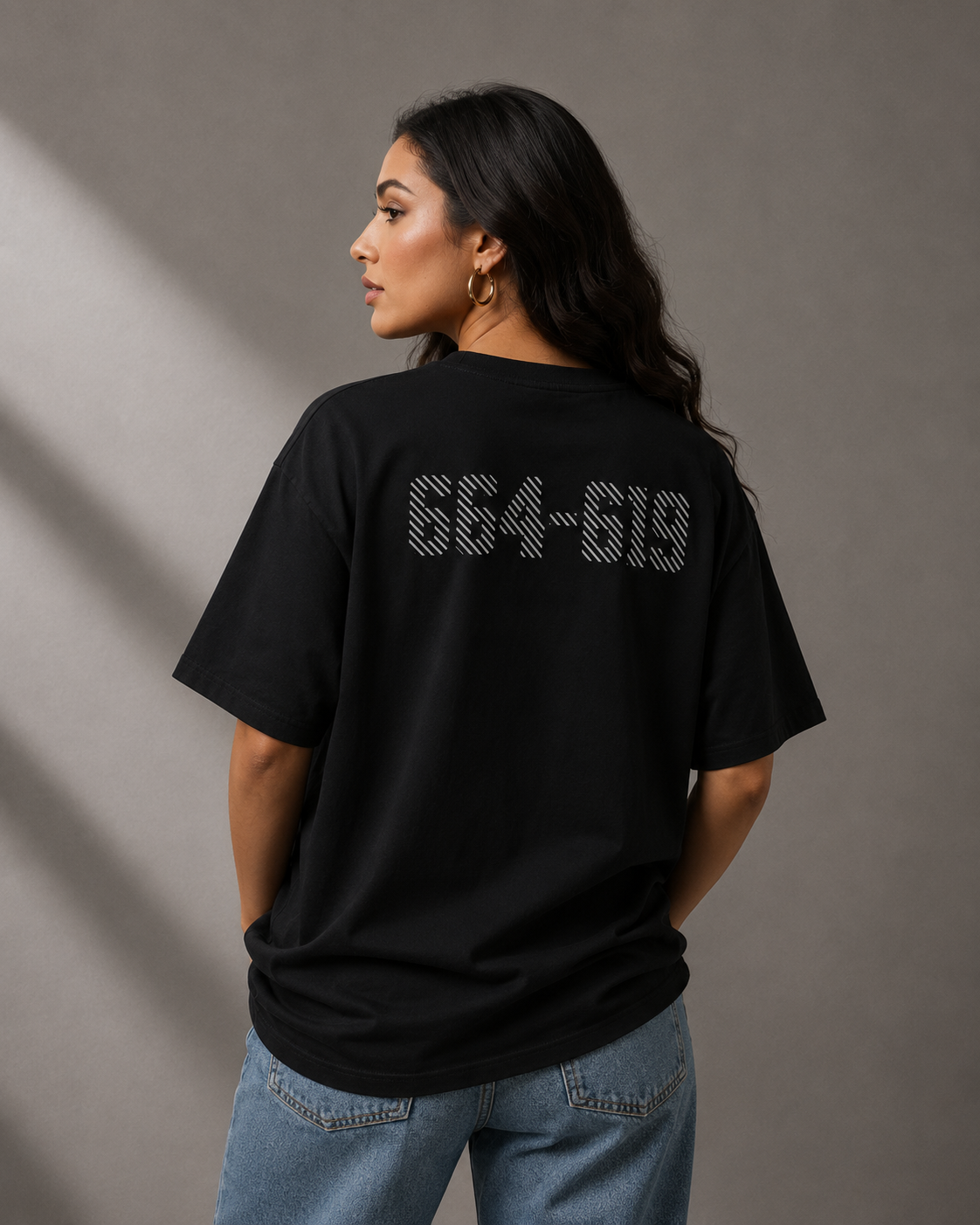 Neither from here, nor from there - Unisex organic oversized high neck t-shirt