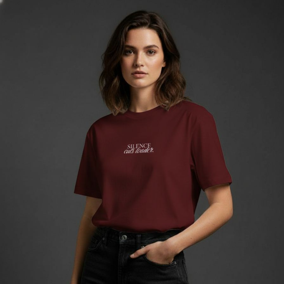 Silence cuts louder - T-shirt
