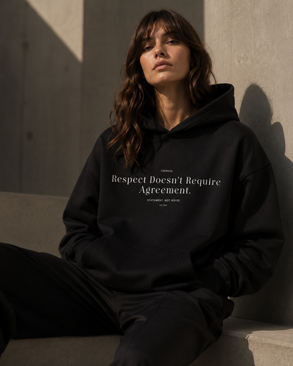 Respect Doesn't Require Agreement - Unisex oversized hoodie