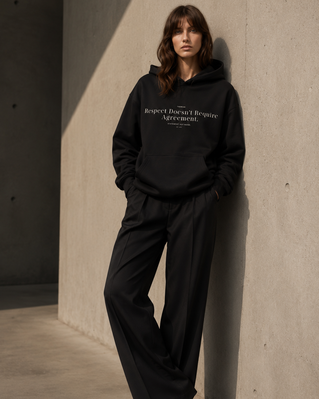 Respect Doesn't Require Agreement - Unisex oversized hoodie