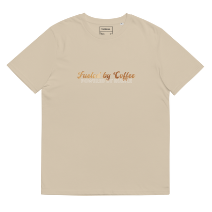 Fueled by Coffee, Powered by Hustle - Unisex organic neck t-shirt
