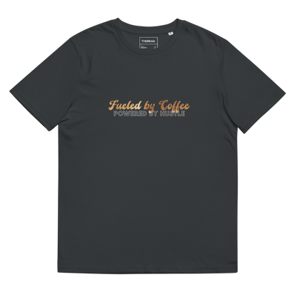 Fueled by Coffee, Powered by Hustle - Unisex organic neck t-shirt